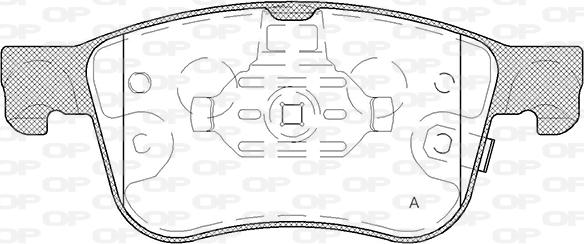 Open Parts BPA1808.12 - Komplet Pločica, disk-kočnica www.molydon.hr