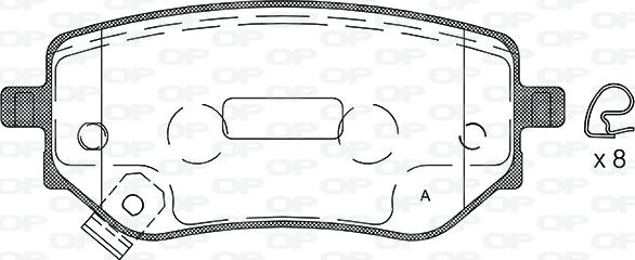 Open Parts BPA1802.02 - Komplet Pločica, disk-kočnica www.molydon.hr