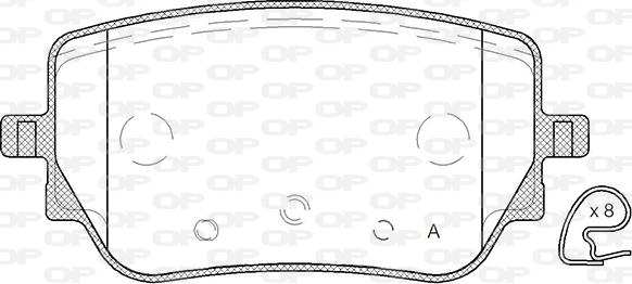 Open Parts BPA1829.00 - Komplet Pločica, disk-kočnica www.molydon.hr