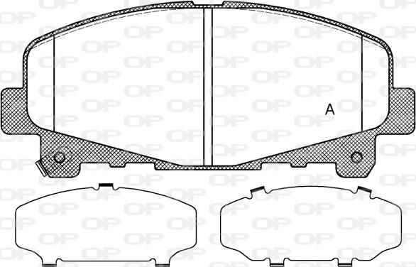 Open Parts BPA1390.02 - Komplet Pločica, disk-kočnica www.molydon.hr