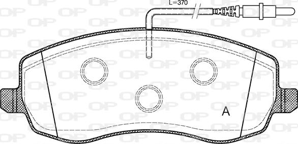 Open Parts BPA1393.02 - Komplet Pločica, disk-kočnica www.molydon.hr