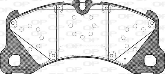 Open Parts BPA1345.40 - Komplet Pločica, disk-kočnica www.molydon.hr