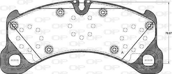 Open Parts BPA1345.50 - Komplet Pločica, disk-kočnica www.molydon.hr