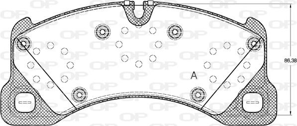 Open Parts BPA1345.00 - Komplet Pločica, disk-kočnica www.molydon.hr