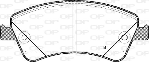 Open Parts BPA1341.02 - Komplet Pločica, disk-kočnica www.molydon.hr