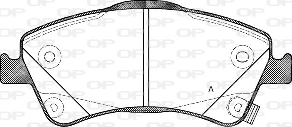 Open Parts BPA1341.02 - Komplet Pločica, disk-kočnica www.molydon.hr