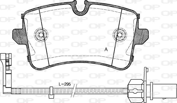 Open Parts BPA1343.10 - Komplet Pločica, disk-kočnica www.molydon.hr