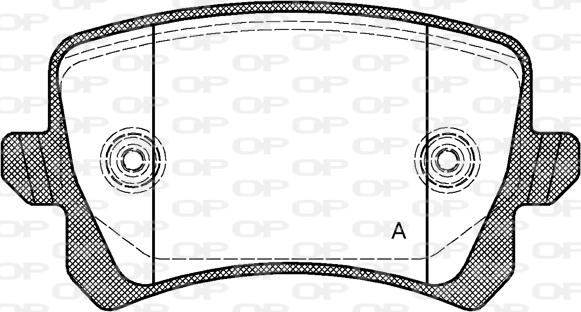 Open Parts BPA1342.00 - Komplet Pločica, disk-kočnica www.molydon.hr