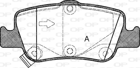 Open Parts BPA1356.02 - Komplet Pločica, disk-kočnica www.molydon.hr