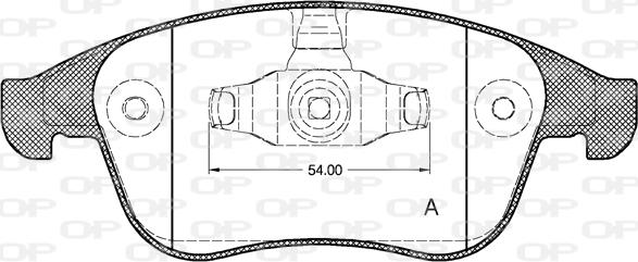 Open Parts BPA1350.00 - Komplet Pločica, disk-kočnica www.molydon.hr