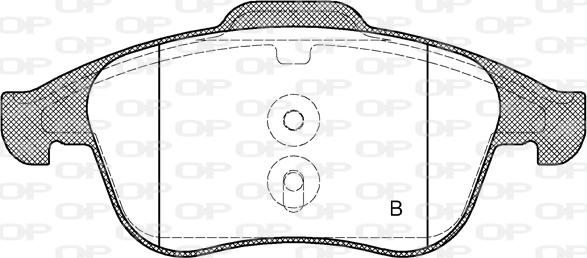 Open Parts BPA1350.00 - Komplet Pločica, disk-kočnica www.molydon.hr