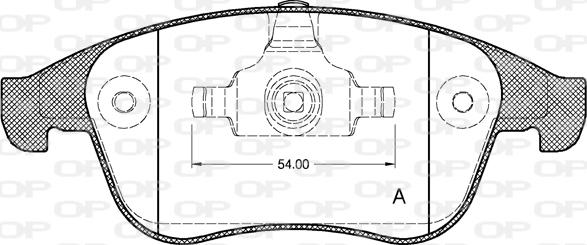 Open Parts BPA1350.10 - Komplet Pločica, disk-kočnica www.molydon.hr