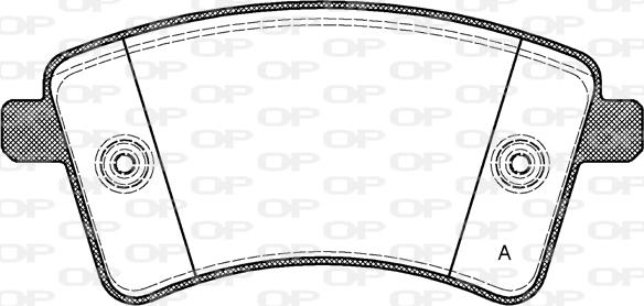 Open Parts BPA1351.00 - Komplet Pločica, disk-kočnica www.molydon.hr