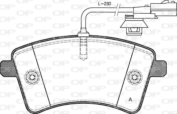 Open Parts BPA1351.01 - Komplet Pločica, disk-kočnica www.molydon.hr