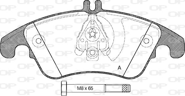Open Parts BPA1304.00 - Komplet Pločica, disk-kočnica www.molydon.hr