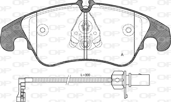 Open Parts BPA1304.31 - Komplet Pločica, disk-kočnica www.molydon.hr