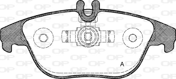 Open Parts BPA1305.00 - Komplet Pločica, disk-kočnica www.molydon.hr