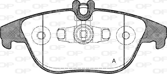 Open Parts BPA1305.20 - Komplet Pločica, disk-kočnica www.molydon.hr