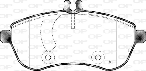 Open Parts BPA1301.00 - Komplet Pločica, disk-kočnica www.molydon.hr