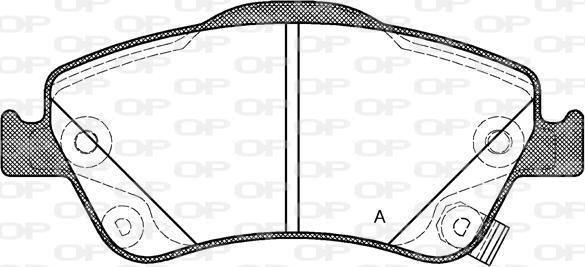 Open Parts BPA1310.02 - Komplet Pločica, disk-kočnica www.molydon.hr