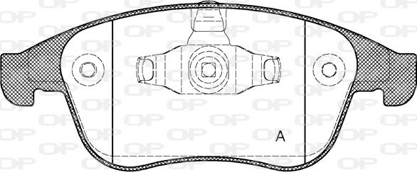 Open Parts BPA1389.00 - Komplet Pločica, disk-kočnica www.molydon.hr