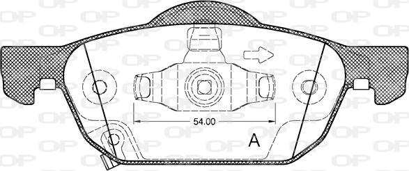 Open Parts BPA1384.02 - Komplet Pločica, disk-kočnica www.molydon.hr