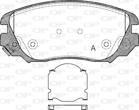 Open Parts BPA1385.02 - Komplet Pločica, disk-kočnica www.molydon.hr