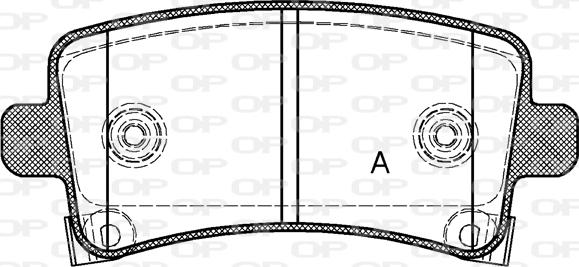 Open Parts BPA1388.04 - Komplet Pločica, disk-kočnica www.molydon.hr