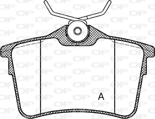 Open Parts BPA1382.00 - Komplet Pločica, disk-kočnica www.molydon.hr