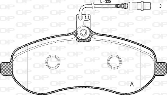 Open Parts BPA1292.01 - Komplet Pločica, disk-kočnica www.molydon.hr