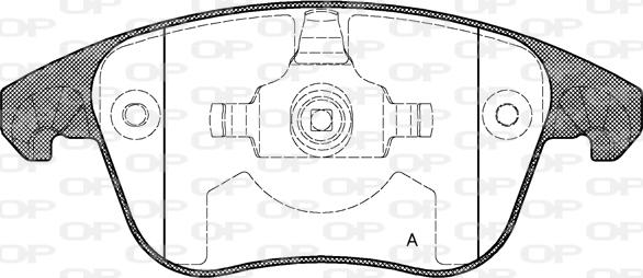 Open Parts BPA1249.00 - Komplet Pločica, disk-kočnica www.molydon.hr