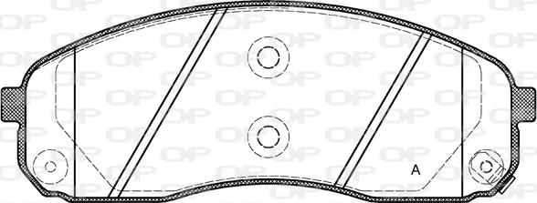 Open Parts BPA1244.02 - Komplet Pločica, disk-kočnica www.molydon.hr