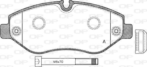 Open Parts BPA1245.00 - Komplet Pločica, disk-kočnica www.molydon.hr