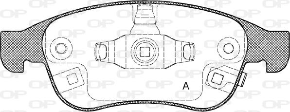 Open Parts BPA1248.12 - Komplet Pločica, disk-kočnica www.molydon.hr