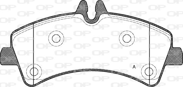 Open Parts BPA1247.00 - Komplet Pločica, disk-kočnica www.molydon.hr