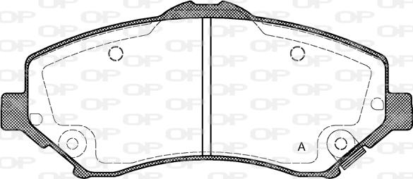 Open Parts BPA1259.02 - Komplet Pločica, disk-kočnica www.molydon.hr