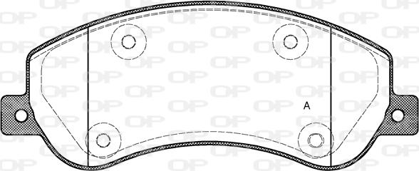 Open Parts BPA1250.00 - Komplet Pločica, disk-kočnica www.molydon.hr