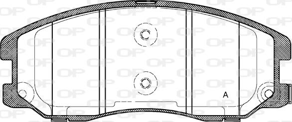 Open Parts BPA1261.12 - Komplet Pločica, disk-kočnica www.molydon.hr