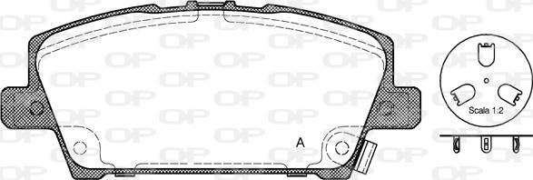 Open Parts BPA1205.02 - Komplet Pločica, disk-kočnica www.molydon.hr