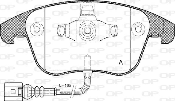 Open Parts BPA1219.21 - Komplet Pločica, disk-kočnica www.molydon.hr