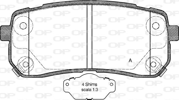 Open Parts BPA1288.02 - Komplet Pločica, disk-kočnica www.molydon.hr