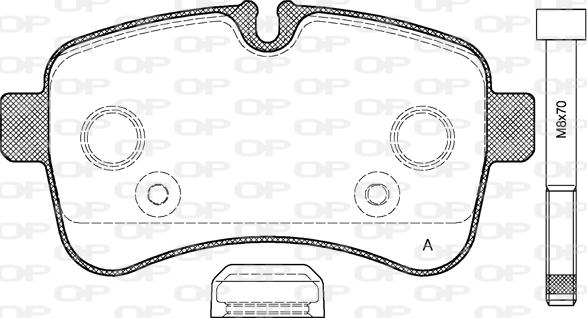 Open Parts BPA1282.00 - Komplet Pločica, disk-kočnica www.molydon.hr