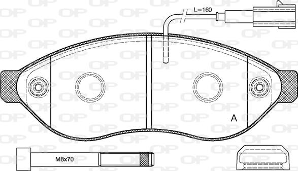 Open Parts BPA1237.01 - Komplet Pločica, disk-kočnica www.molydon.hr