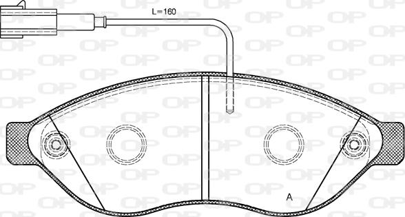 Open Parts BPA1237.12 - Komplet Pločica, disk-kočnica www.molydon.hr