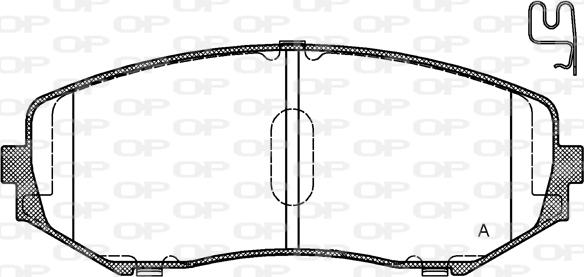 Open Parts BPA1225.02 - Komplet Pločica, disk-kočnica www.molydon.hr