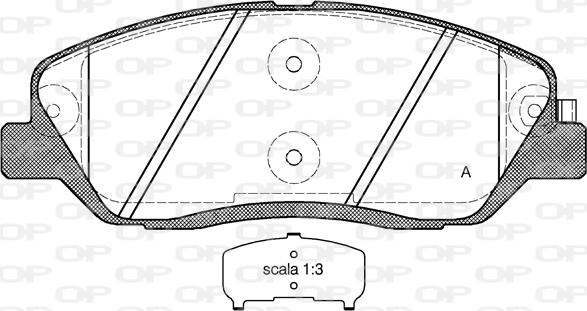 Open Parts BPA1226.02 - Komplet Pločica, disk-kočnica www.molydon.hr