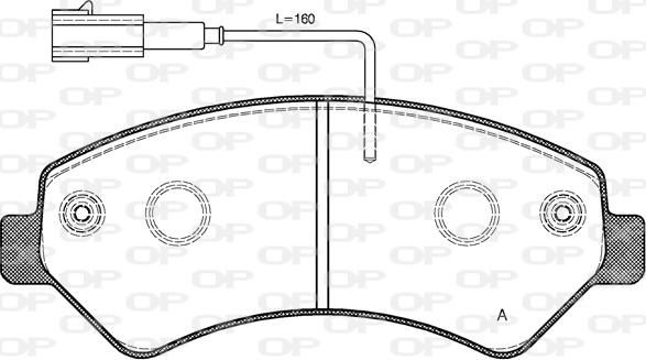 Open Parts BPA1275.12 - Komplet Pločica, disk-kočnica www.molydon.hr