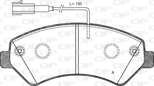 Open Parts BPA1275.22 - Komplet Pločica, disk-kočnica www.molydon.hr