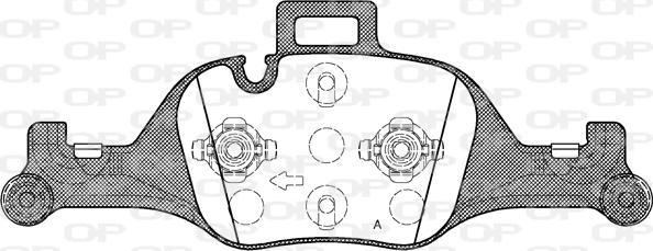 Open Parts BPA1740.00 - Komplet Pločica, disk-kočnica www.molydon.hr