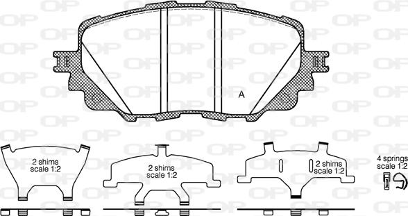 Open Parts BPA1708.00 - Komplet Pločica, disk-kočnica www.molydon.hr